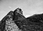 Xunantunich  Xunantunich – “Maiden of the Rock” is an old Mayan city in Belize near the border of Guatemala.  This is part of the stairs leading up to the top of the main temple in the ancient city.