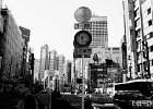 No U-Turn  An intersection in downtown Tokyo. : BW, Japan